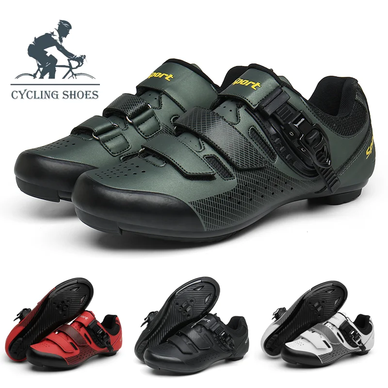 Outdoor cycling shoes Road wear resistant non-slip racing sports shoes for men and women general purpose cycling shoes sneakers