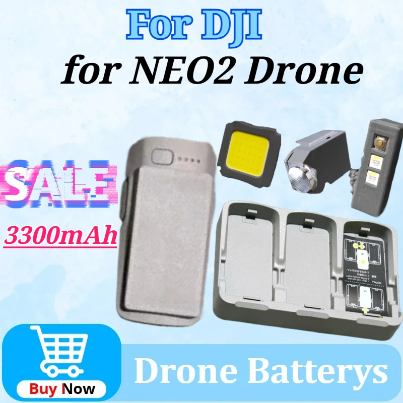 

For DJI NEO2 3300mAh Refitted Higher Capacity Battery Night Light Strobe Light High Brightness Light 25 Minutes of Flight Time