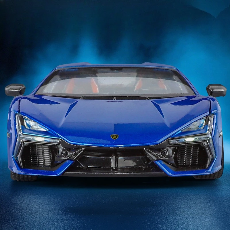 دييكاست سبيكة 1:24 مقياس لامبور ريفولتو سيارة رياضية نموذج الصبي هدية لعبة مجموعة السيارات مصغرة السيارات ديكور المنزل