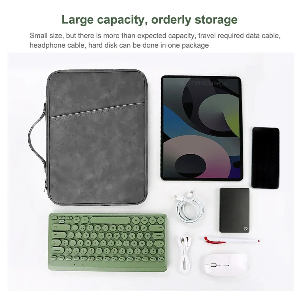 

Muti-function Portable Zipper Hand Hold New Design Shockproof Tablet/ Pad/Tab Bag Sleeve Case Cover Pouch 9 10.8 11 12 13 Inch