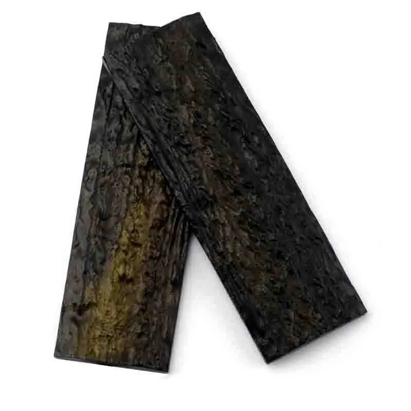 2 Piezas de Placas de Resina POM para Empuñaduras de Cuchillos con Diseño de Asta de Ciervo, Material DIY para Fabricación de Espadas