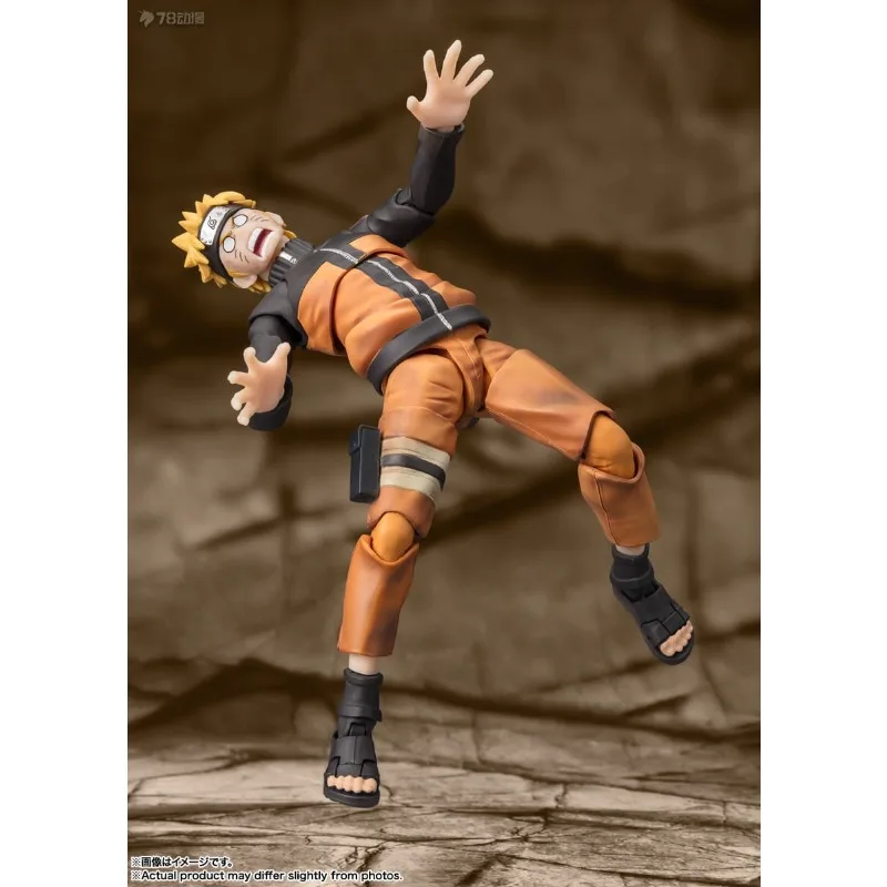 BANDAI ของแท้ S.H. Figuarts Series Naruto Series Uzumaki Naruto - Battle Damage Edition- TNS Limited Movable Model