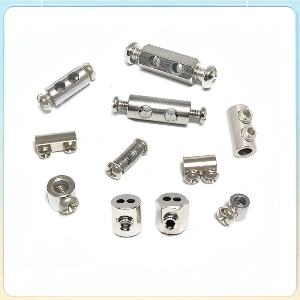 Adjustable Cable Lock Clamp Dual Hole Steel Wire Fastener Tensioner Hardware For Industrial Lifting Rigging System Accessory