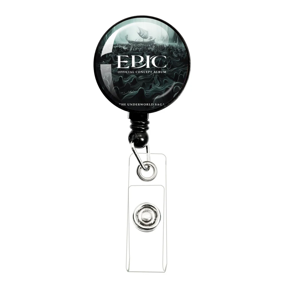 Epic the Musical Retractable Pull Badge Reel Plastic Easy To Pull Buckle Keychain Tool Suitable for Nurses,Student ID Cards