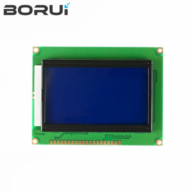 Module LCD 128x64 Points, 5V, Écran Bleu 12864 avec Rétro-Éclairage ST7920, Port Parallèle Hospite64