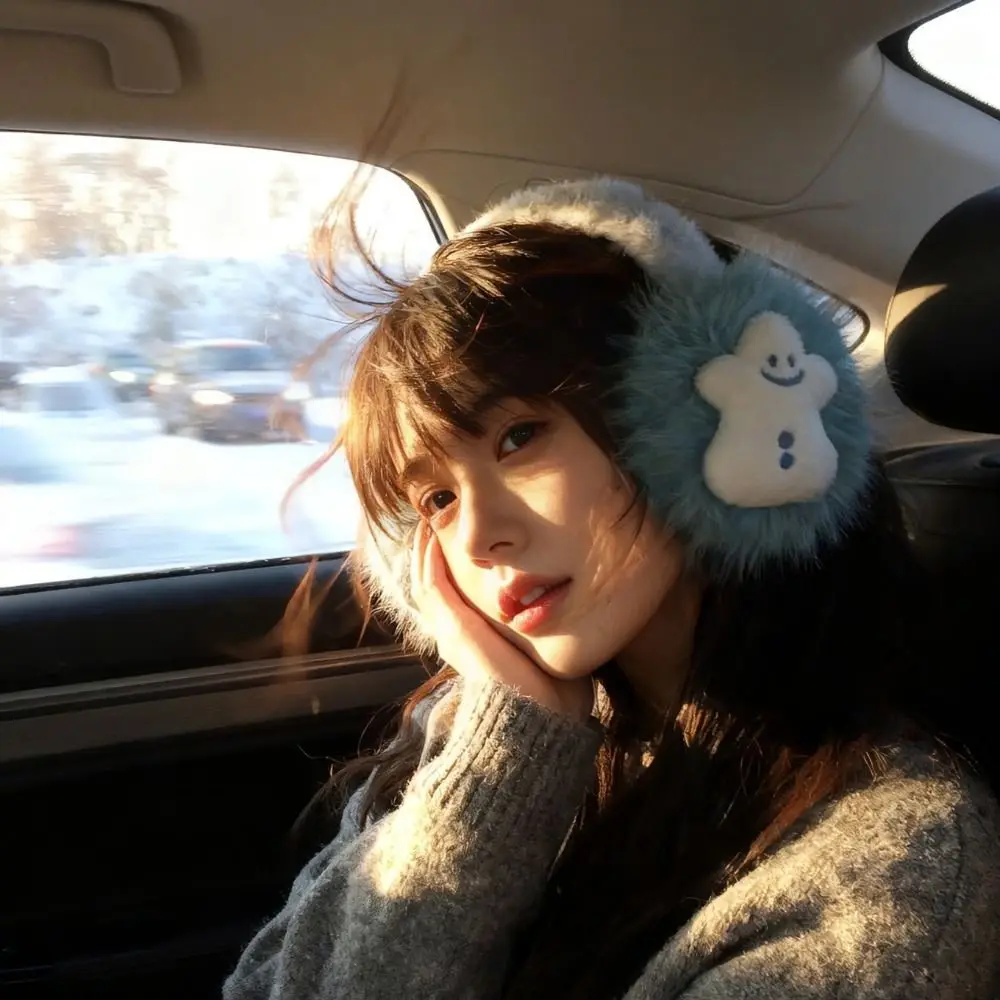 أزياء ليتل ثلج الشتاء غطاء للأذنين الفراء لينة الكشمير غطاء للأذن مريح قابل للتعديل تدفئة الأذن في الهواء الطلق #6