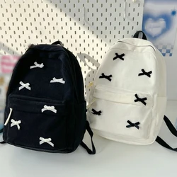 Harajuku Travel Backpack for Woman Laptop Backpack Student School Backpack Bows Preppy Backpack Fashion Laptop Backpack