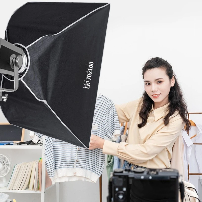 photography live broadcast photography special grille lampshade Baorong bayonet deep throwing soft light box Shenniu same style