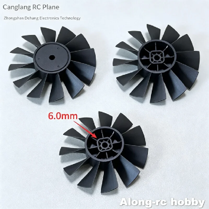 Along‑Rc Hobby 90mm Edf Ducted‑Fan 12‑Blade Integrated Forward‑Rotation Alloy Impeller Upgrade Spare Parts For Rc Flying‑Wing Fi