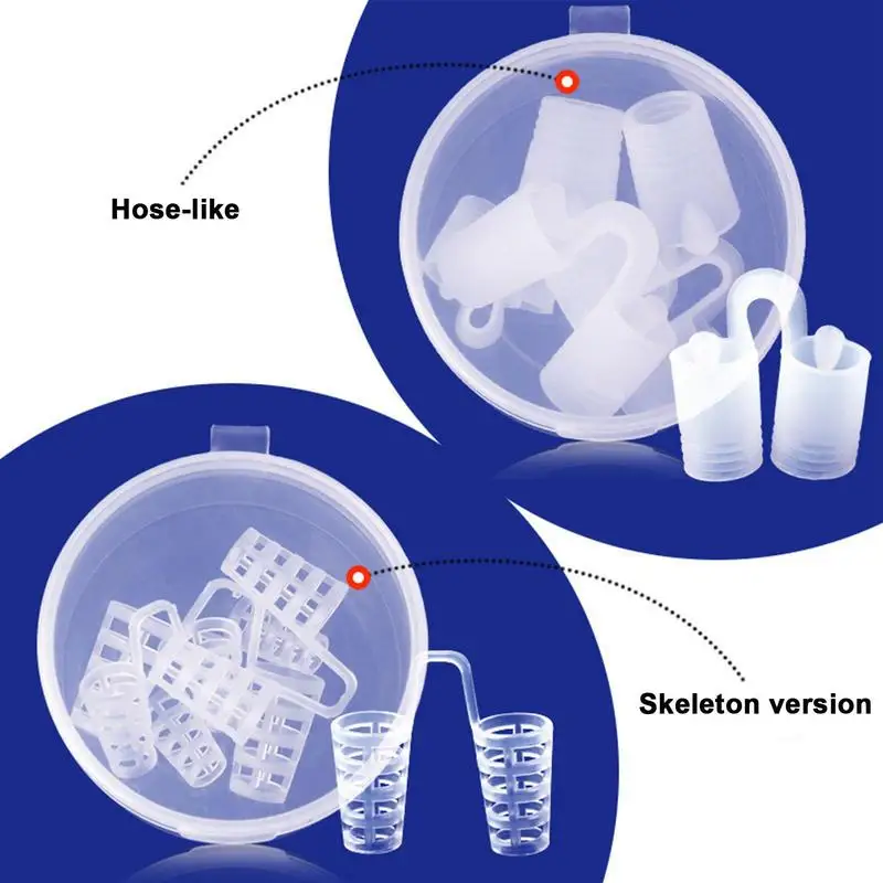 Anti Snore Nose Clip Hollow Out Nasal Dilators For Breathing 4 Pcs Nose Breathing Inserts Prevent Snoring Reduce Nasal