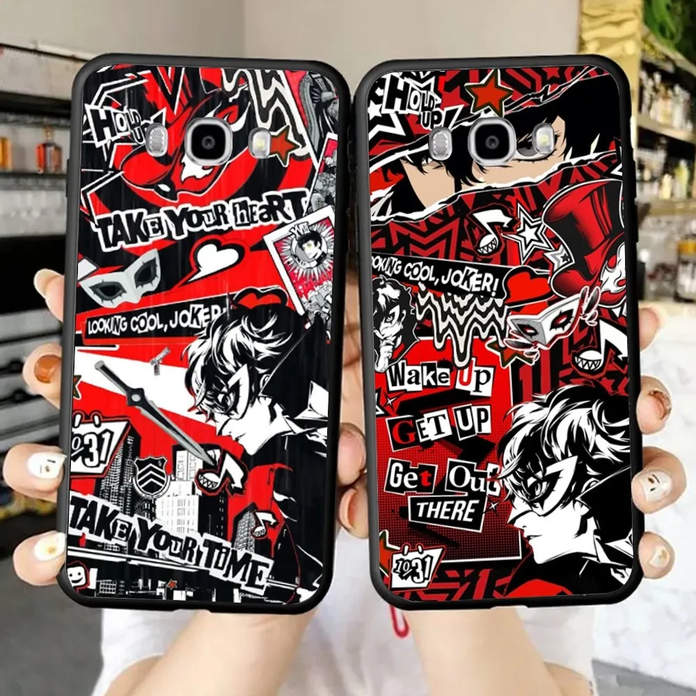 P-Persona 5 Games Phone Case For Xiaomi 11 Redmi Note 11 5G 8T 9A 9 10T Note8Pro Note9 12SUltra Black Case