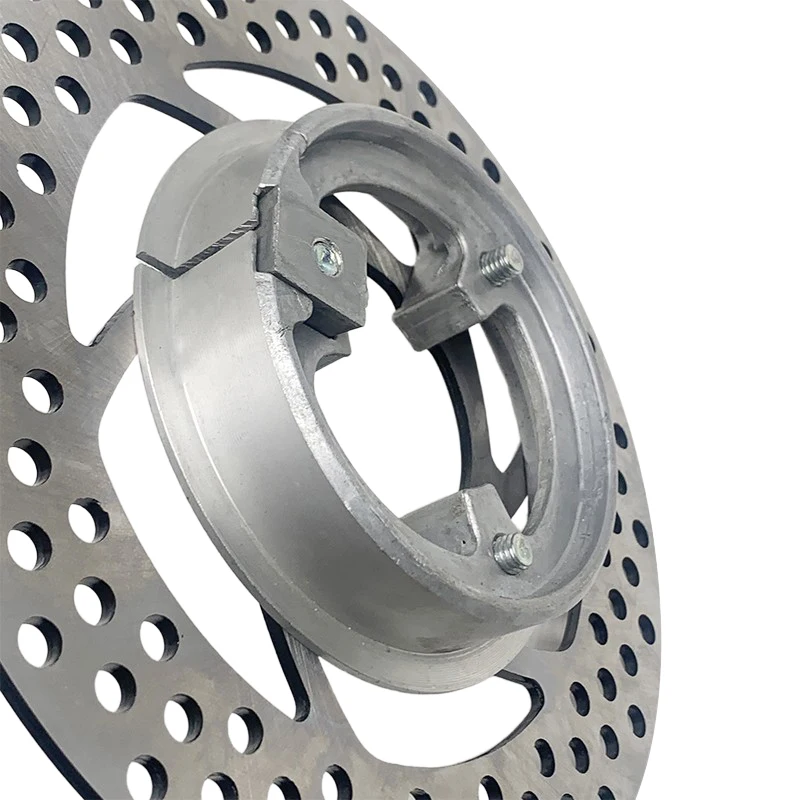110mm Motorcycle Rear Drum Brake Disc Brake 70mm Hole Conversion Tightening Ring For 220mm Disc Electric Scooter E-bike Moped