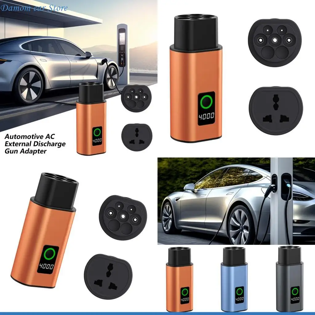 A2UC Portable EVs Car Power Converter 220V Outlet Adapter For Home Appliances Camping And Emergency Use