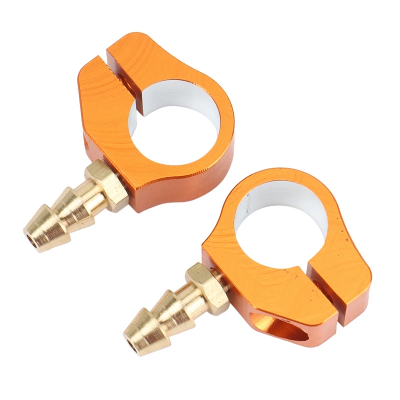 2 Pcs RC Boat 9Mm Reoiling Nozzle Brass Tube Boat Shaft Sleeve Lubricating Oil Faucet Clips For RC Petrol Boat