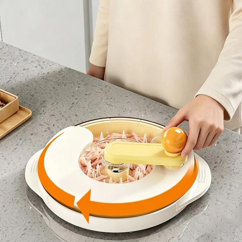 Multifunctional Rotating Chicken Shredder Machine Round Hand Crank Quick Meat Shredder Meat Shredder Tool