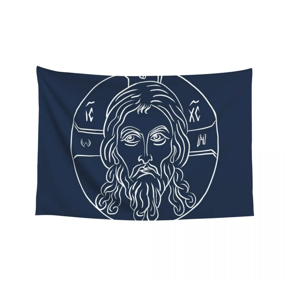 

Face of Christ - dark blue Tapestry Room Aesthetic Aesthetic Home Decor Things To The Room Tapestry