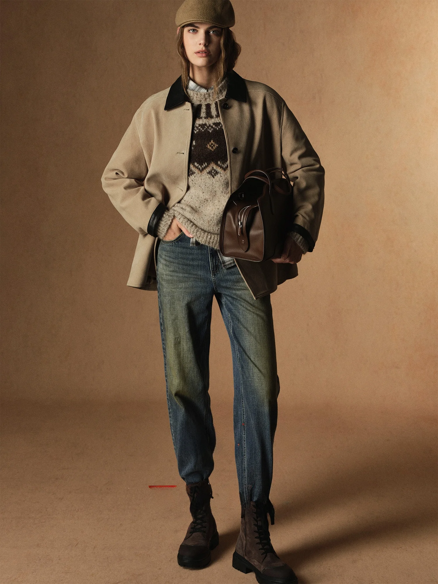 

Джинсы Colin Wang Life Sle Kansai Distred Slim Straight для женщин, из хлопкового денима, в стиле середины века, прямого кроя