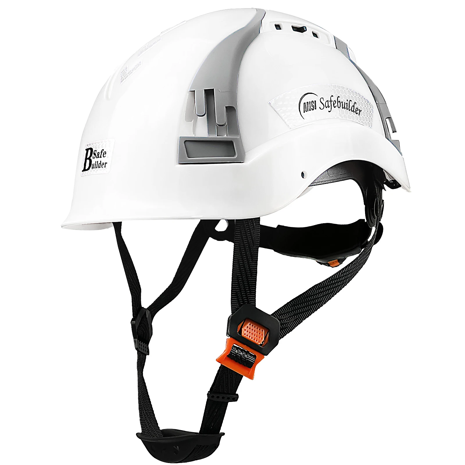 خوذة أمان CE قابلة للتعديل بفتحات تهوية متعددة الاتجاهات ABS البناء قبعة صلبة مهندس قبعة العمل الصناعية ANSI #1