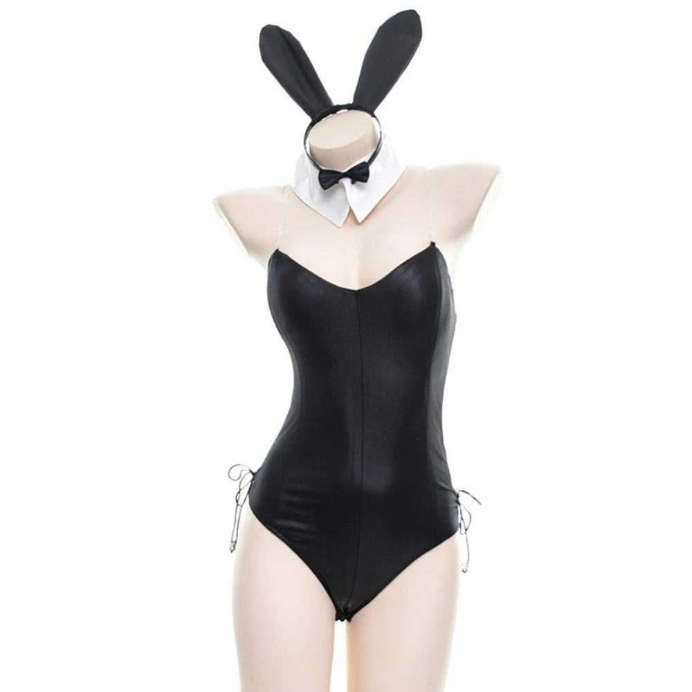 

Role-playing Women's Suit Cosplay Anime Bunny Girl Costume Woman Sexy Lingerie PU Faux Leather Bodysuit Kawaiii Club Party Set