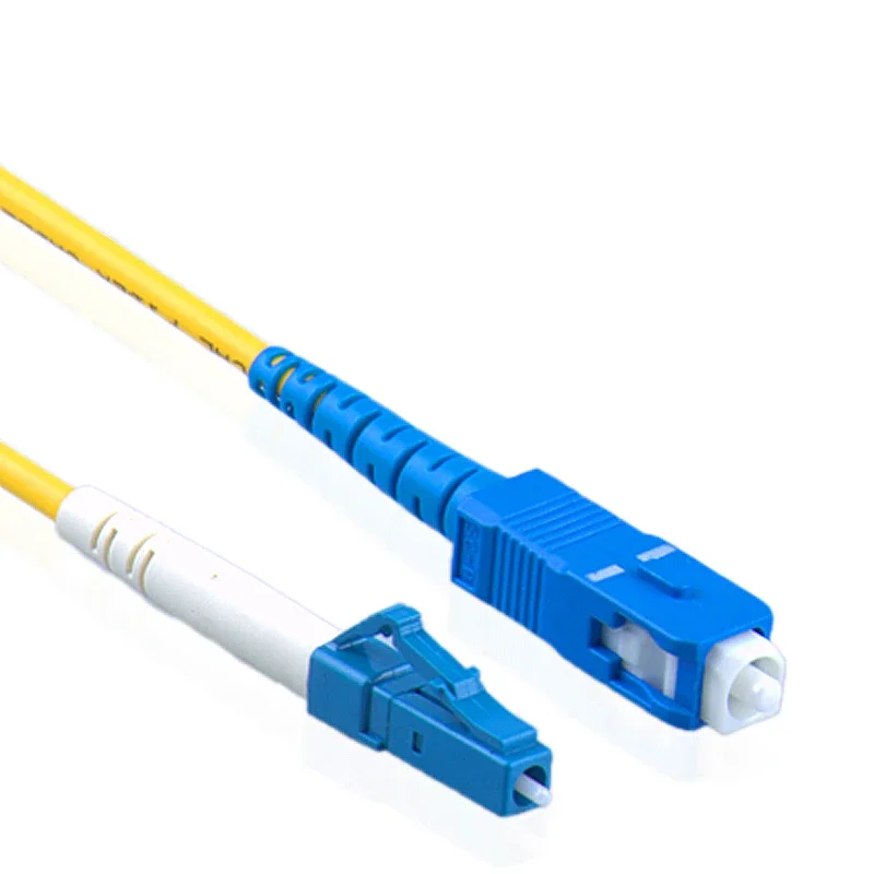 Wholesale 50/100Pcs/Bag SC/UPC-LC/UPC Fiber Optic Patch Cord Simplex 2.0mm Single Mode G652D OS2 1 Meter Length LSZH Jacket