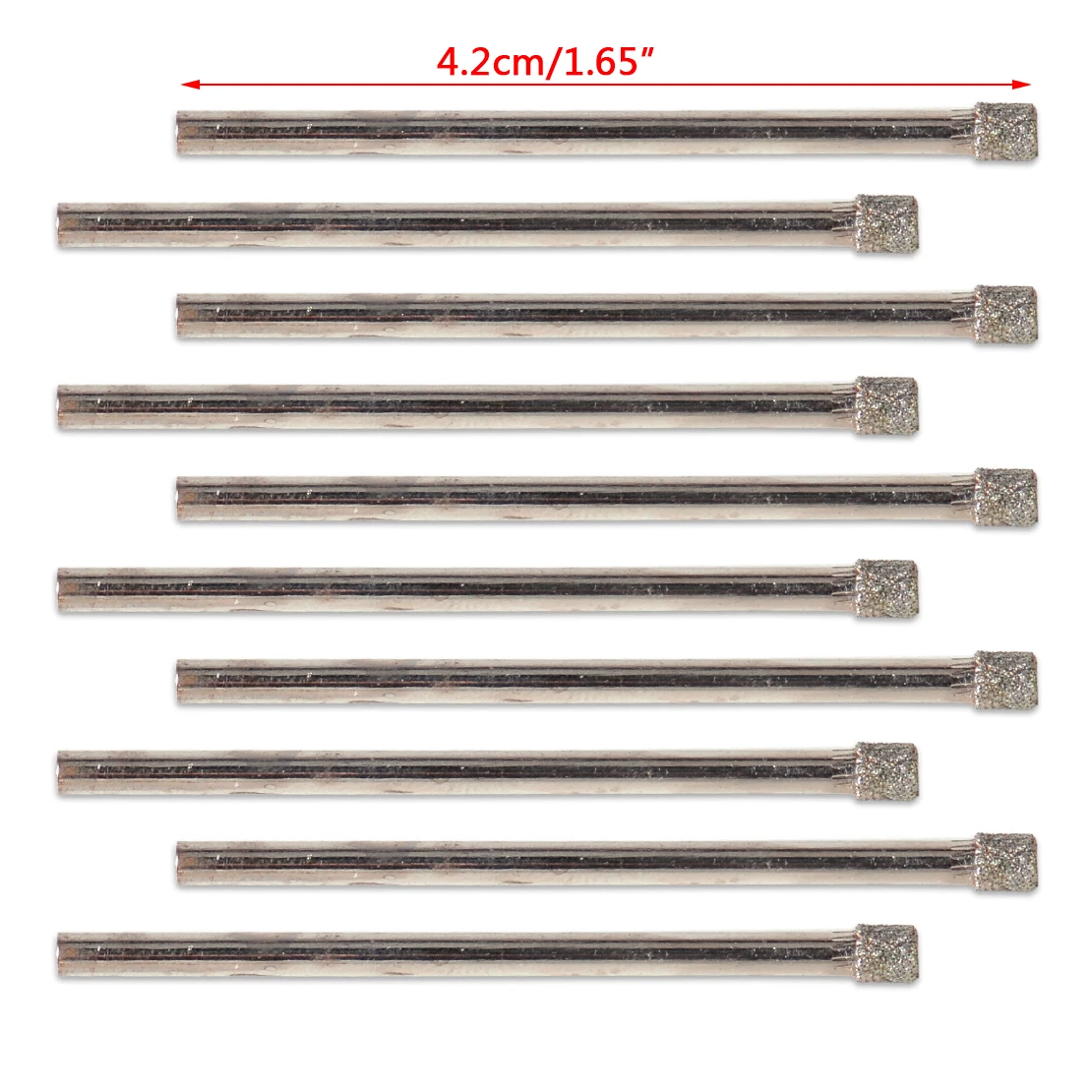 LETAOSK New 10Pcs 3mm Diamond Coated Drill Bit Hole for Glass Granite Marble Tile Saw Core Drills