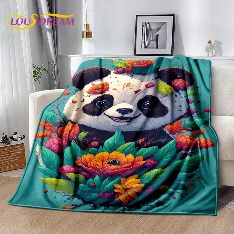 Dream Cute Panda Cartoon Animal Blanket,Soft Throw Blanket for Home Bedroom Bed Sofa Picnic Travel Office Rest Cover Blanket Kid