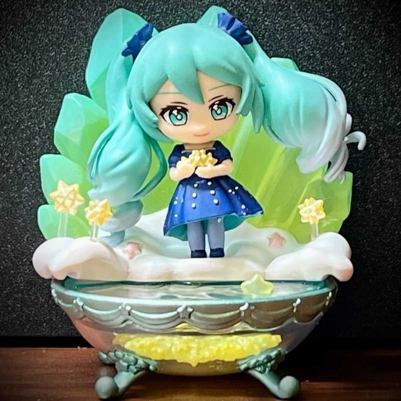 初音ミク 夜空物語 ブラインドボックス 本物の手作りアニメーションモデル サプライズトイ コレクタブルフィギュア 誕生日プレゼント用