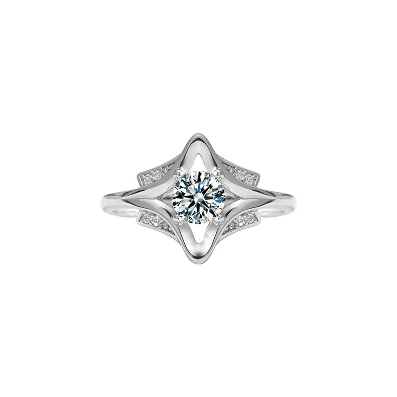 

ZFSILVER модное серебряное кольцо s925 с муассанитом и клевером для подвесок, женские аксессуары, очаровательные ювелирные изделия для свадебной вечеринки, подарок XJA017