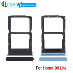 Dual SIM Card Tray For Honor 90 Lite Phone SIM1 + SIM2 Card Tray Adapter Spare Part