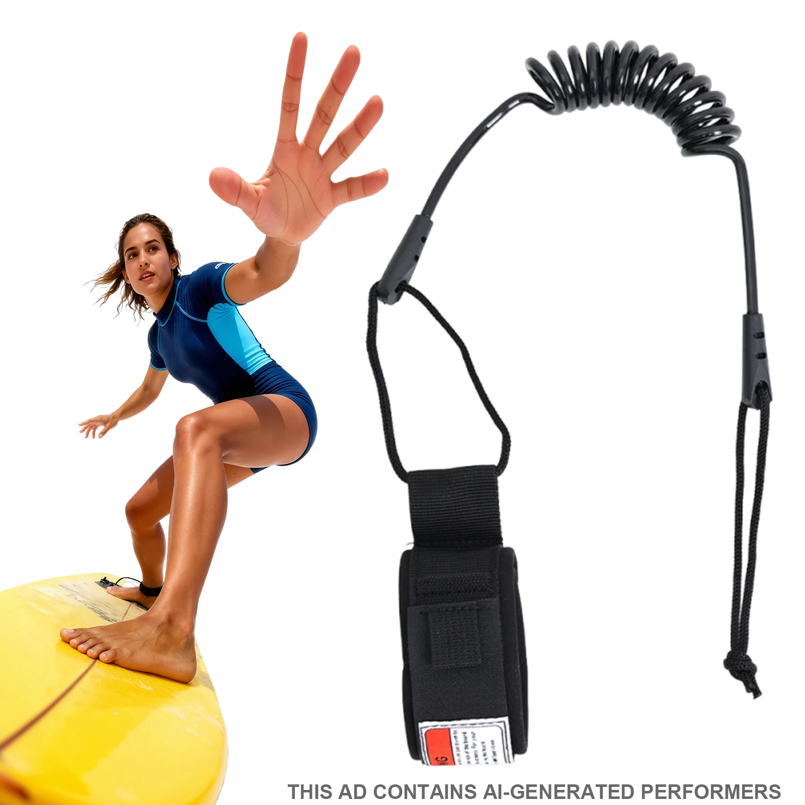 Elastic Sup Board Foot Leg Rope Adjustable Sup Paddleboard Safety Leash Kayak Boat Lifesaving Ankle Ropes for Women Men Youth
