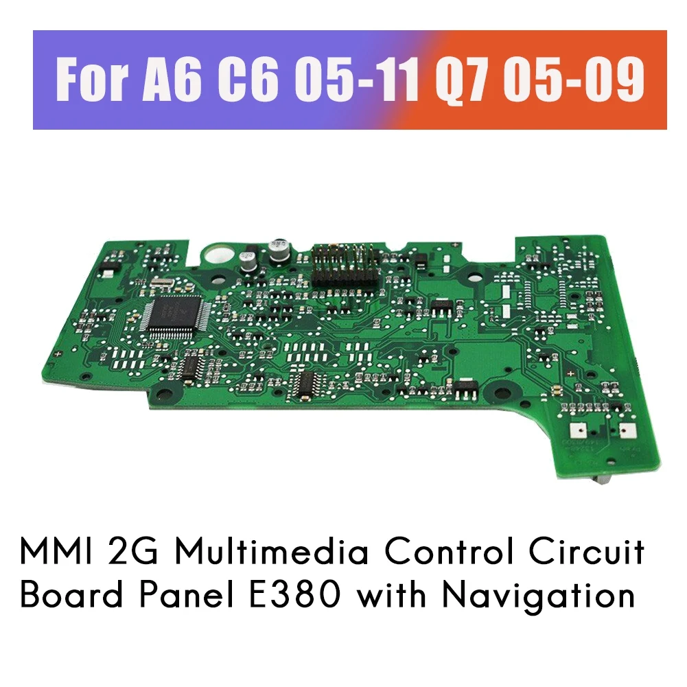 4L0919610 4F1919611 para Audi A6 05-11 Q7 05-09 MMI 2G Panel de circuito de Control Multimedia E380 con PCB de navegación