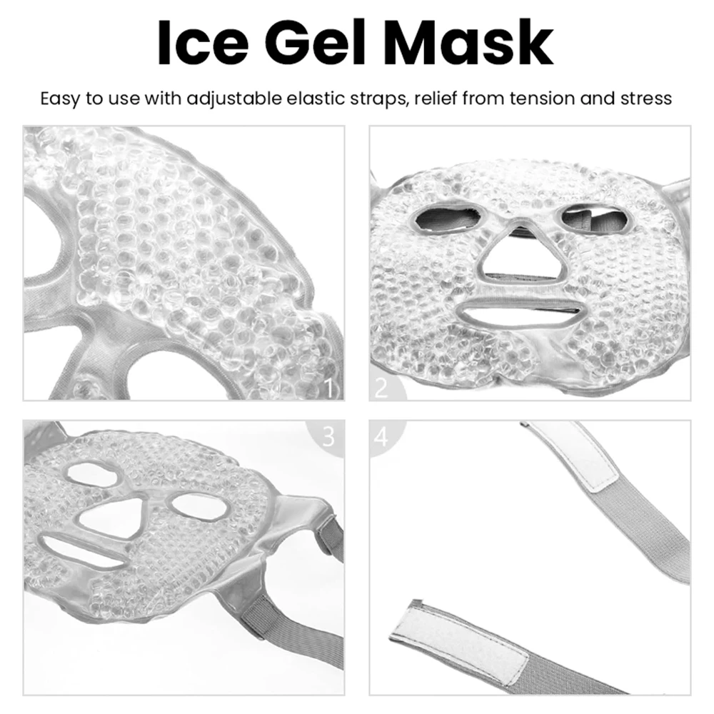 SPA ijskoude en warme warmte volgelaats oogmasker slaapmasker voor het verminderen van donkere kringen, gezichtsbehandeling huidverzorging schoonheidsverjonging