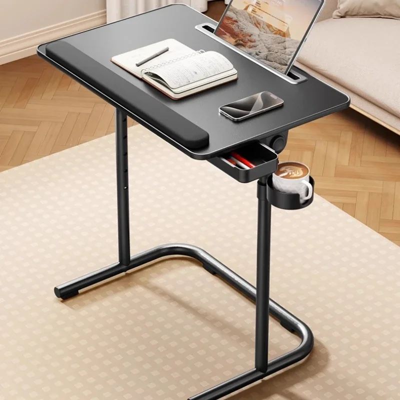 Bedside Desk Movable Adjustable Foldable Computer Desk Home Student Dormitory Study Desks Sofa Bedroom 접이식 테이블 컴퓨터 책상 Furniture