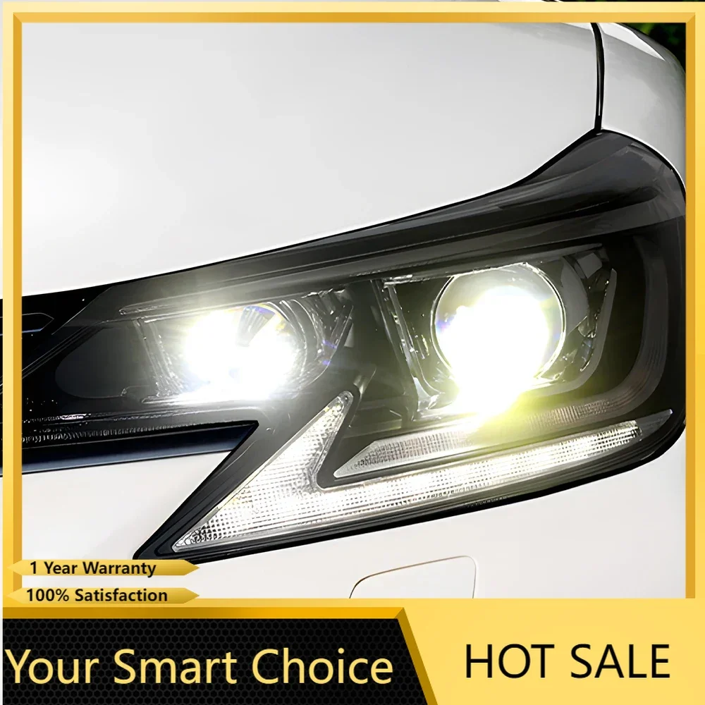 Car Front lamps For Toyota REIZ MARK X 2013-2017 All New Upgrade LED Dynamic Turn Signal Light Two Projector Lens Accessories