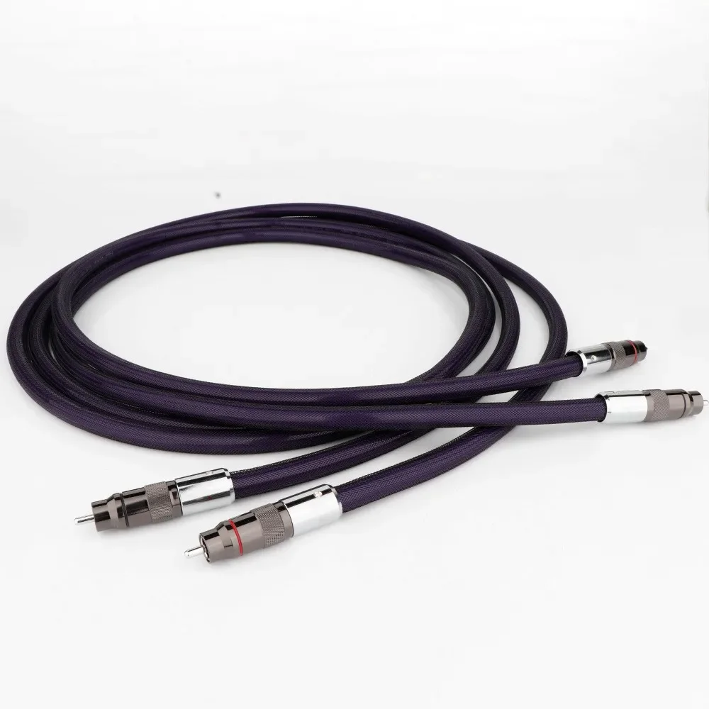 Kabel HiFi RCA Kabel Interkoneksi RCA Berlapis Perak Kabel Phono rca