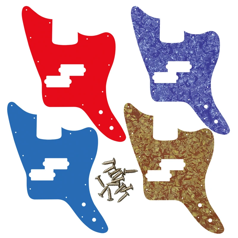 Xinyue Custom Guirar Parts - For US Fender MH Signature Jaguar Bass Guitar Pickgaurd Scratch Plate Multicolor Choice