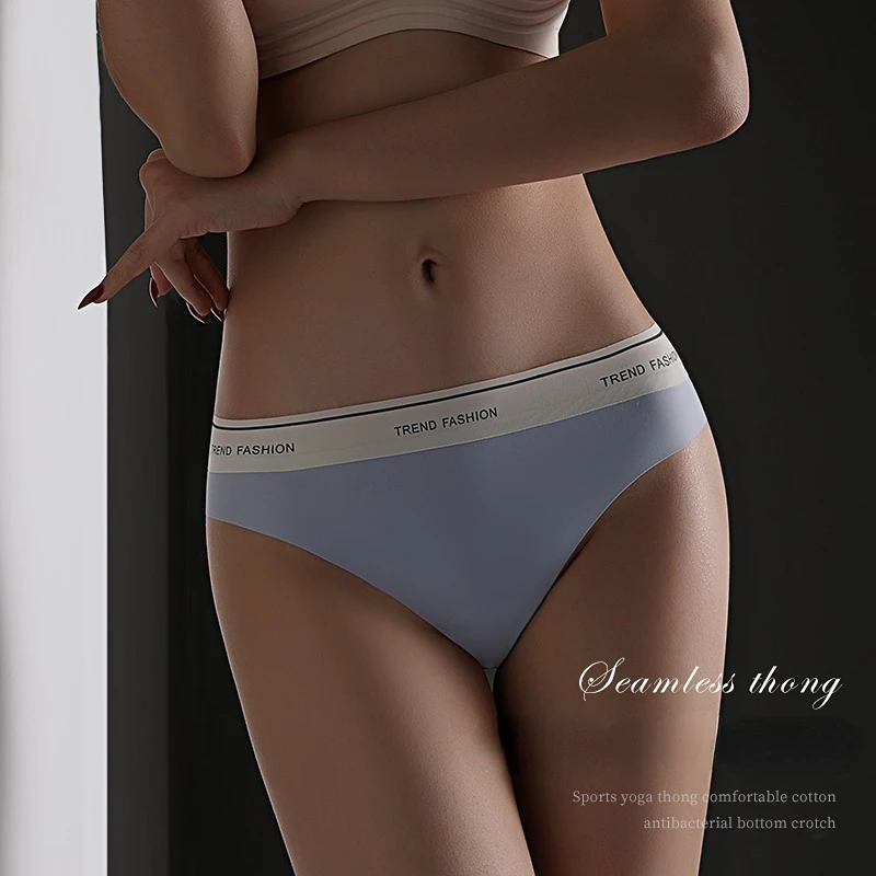 Seamless Female Thongs Women\'s Panties Hot Sale Solid Underwear Sports G-String Cozy Lingerie Sexy Underpants Tanga T-Back