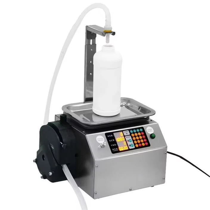 Small Automatic Liquid Filling Machine | Weighing & Quantitative Oil Filler for Edible Oil, Oyster Sauce, Cooking Oil Packaging