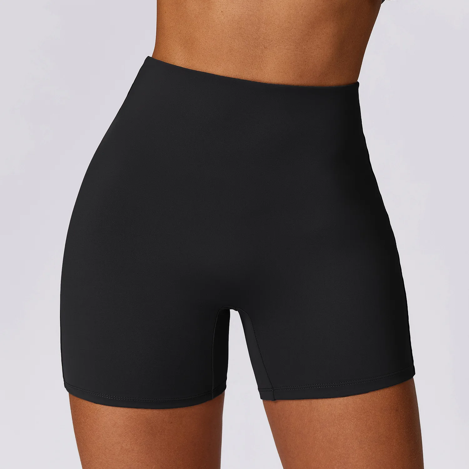 Letnie nowa, obcisła szorty w jednolitym kolorze spodenki Spandex damskie miękkie spodnie treningowe Scrunch stroje Fitness spodnie do jogi stroje