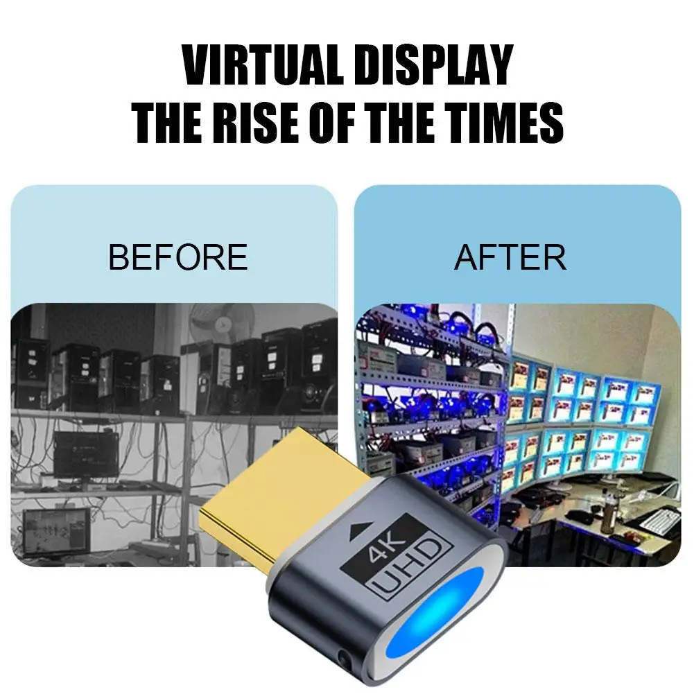 Virtual Display Graphics and Video Card, Cheater Acessórios Computador para Laptop e Desktop