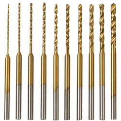 -Twist Drill Bit Set - 10Pcs 0.6mm-2.2mm Tiny Drill Bit 2.35 HSS Mini Engraving Drill Bits Hole Drilling Tool