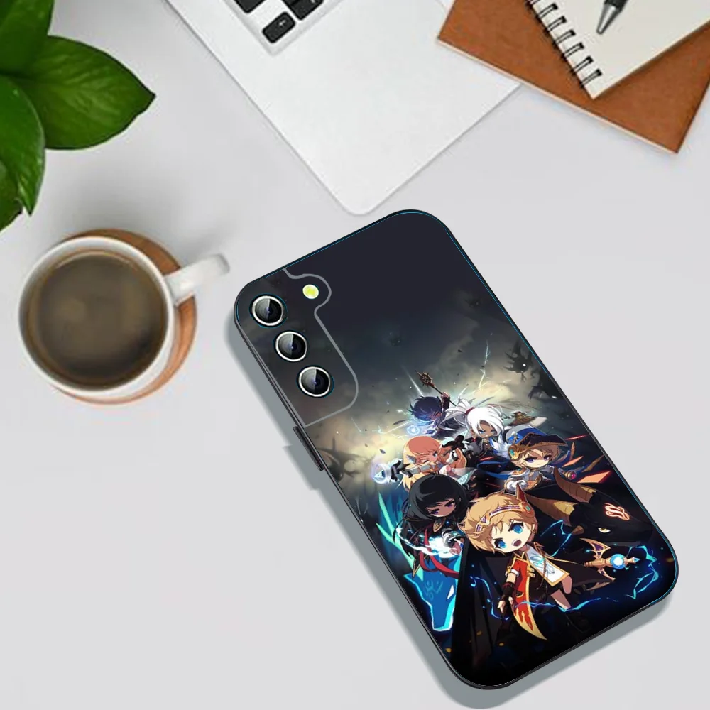 Game Maplestory Phone Case For Samsung Galaxy A52 A12 A51 S21 Edge S22ULTRA S23 S20LITE Plus Ultra Black Cover