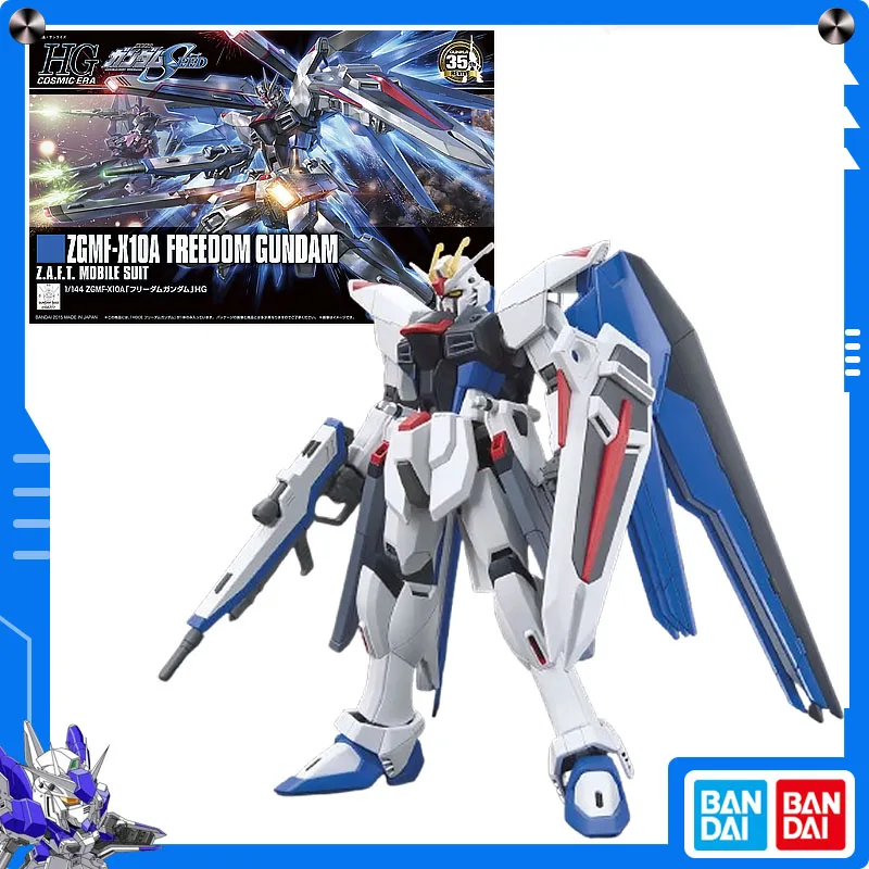 Originale Bandai 1/144 HGCE ZGMF-X10A Freedom Gundam (REVIVE) Kit di Alta Qualità Anime Action Figure Modello di Montaggio Raccogliere Ornamento