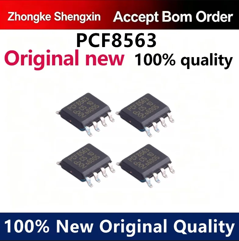 （5pcs-10pcs）Brand new original imported PCF8563T 8563 chip real-time clock/calendar patch SOP-8