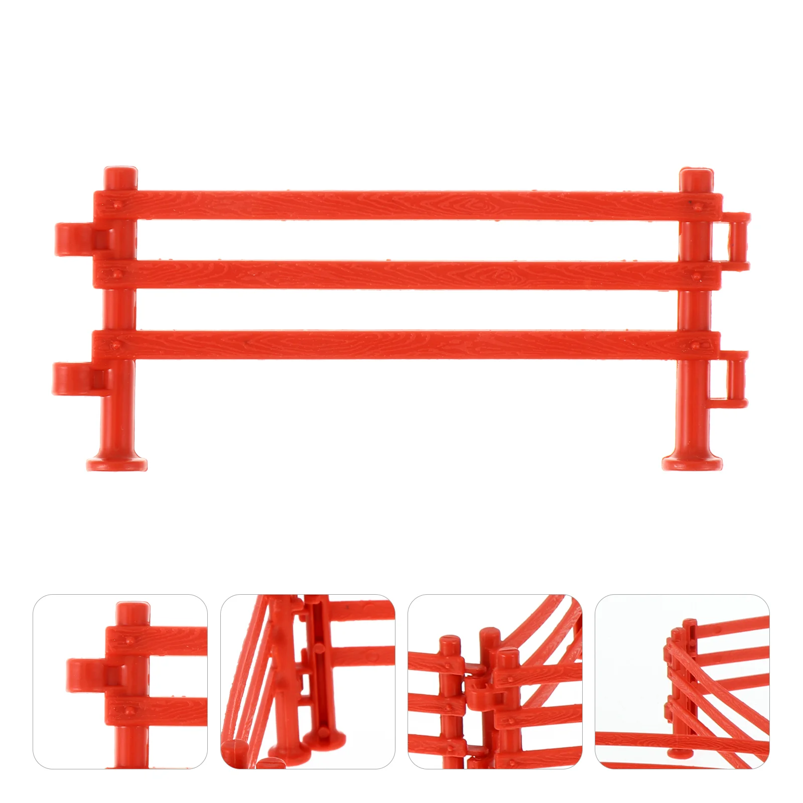 

50 Pcs Scene Fence Farm Toy Decorate Mini DIY Plastic Toys Adornment Supplies Miniature for Zoo