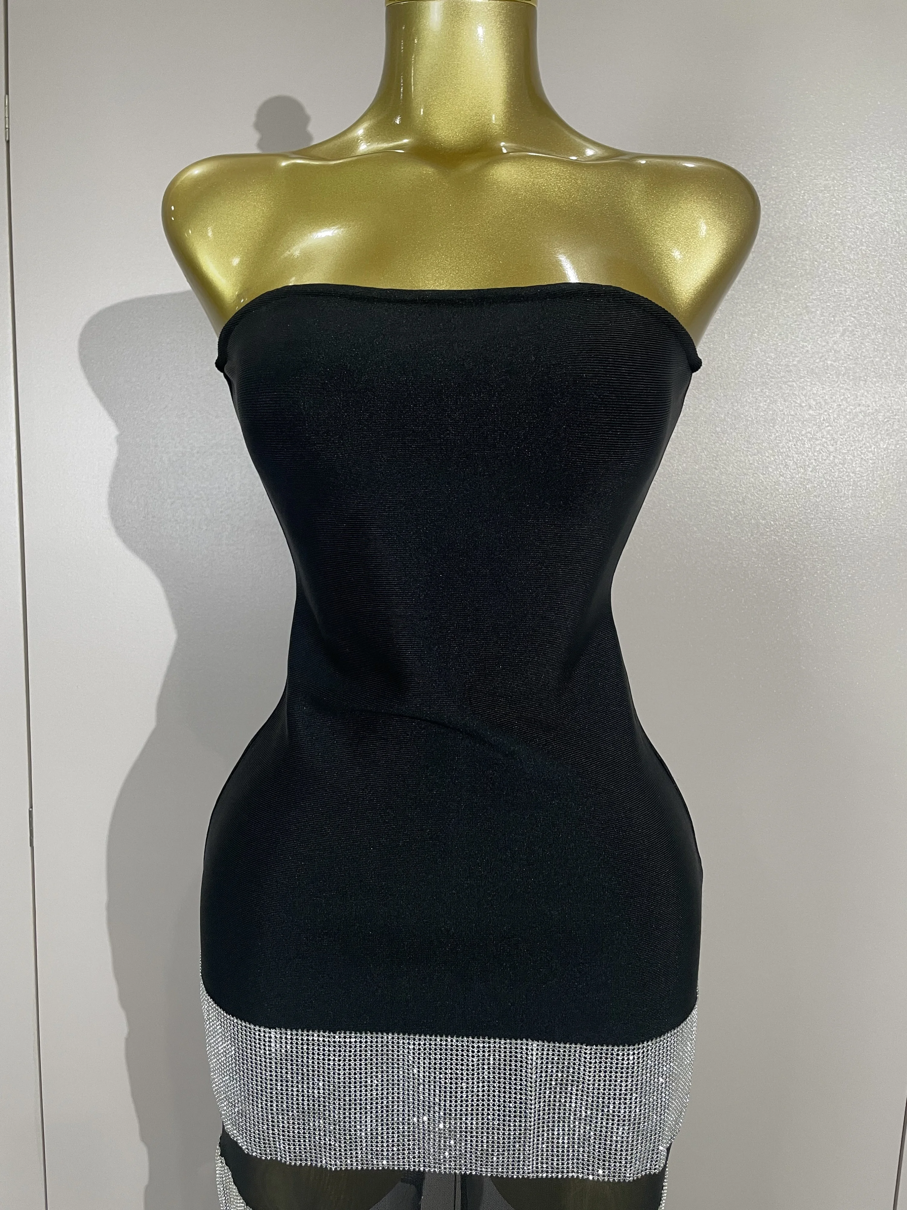 أنيقة لامعة مثير شبكة حمالة Bodycon فساتين طويلة ضمادة النساء نادي عيد ميلاد مساء حفلة سليم المشاهير فساتين الضيوف #1