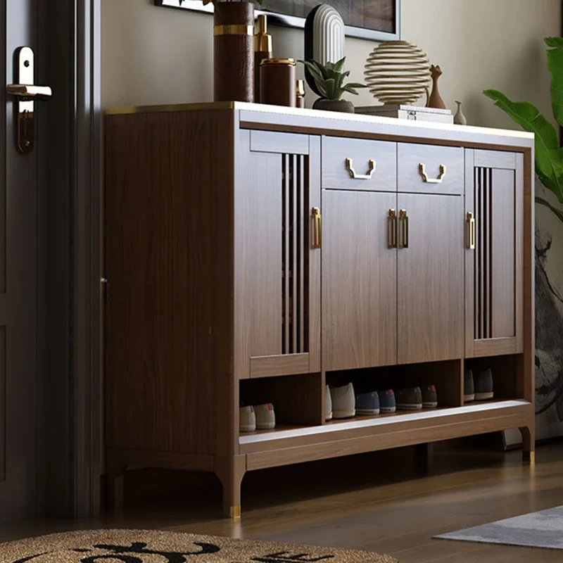 

Mobile Dorm Shoe Cabinets Vintage Display Storage Bedroom Wooden Shoe Rack Organizers Organizador De Zapatos Balcony Furnitures
