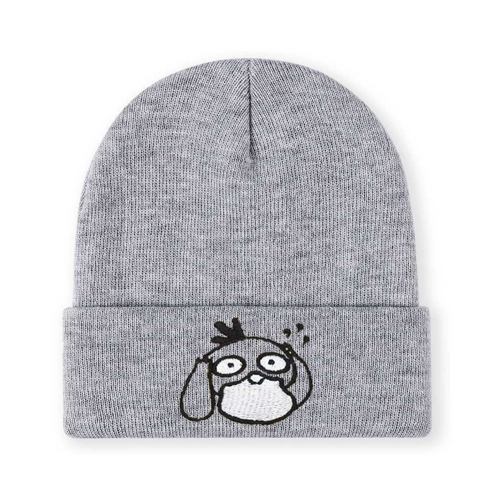 1 szt. Czapka zimowa z haftem 'DUCK', miękka, elastyczna, lekka, dla kobiet i mężczyzn, moda hip-hop na zewnątrz