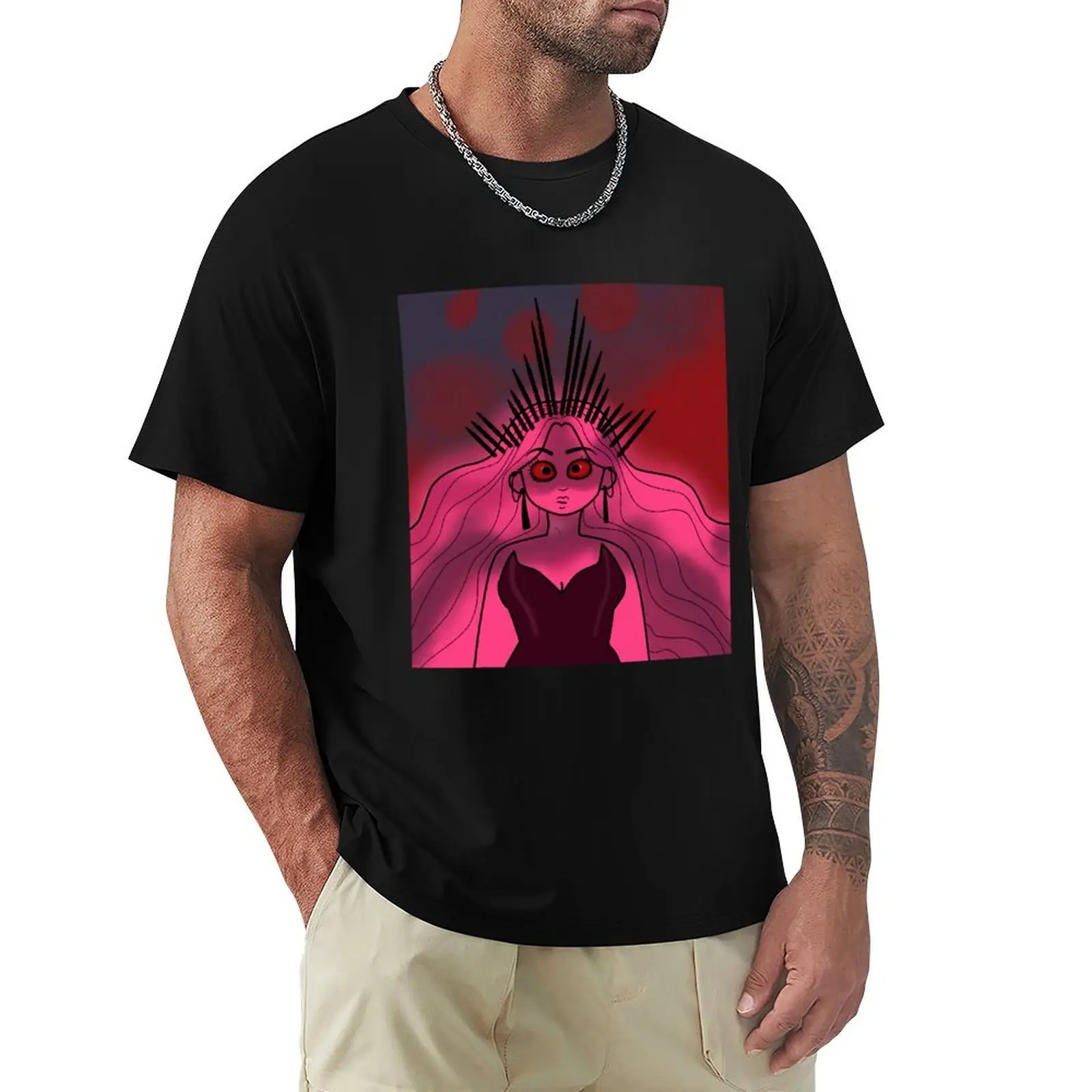 dread queen persephone T-Shirt Sweat Resistant Workout Tee Shirt