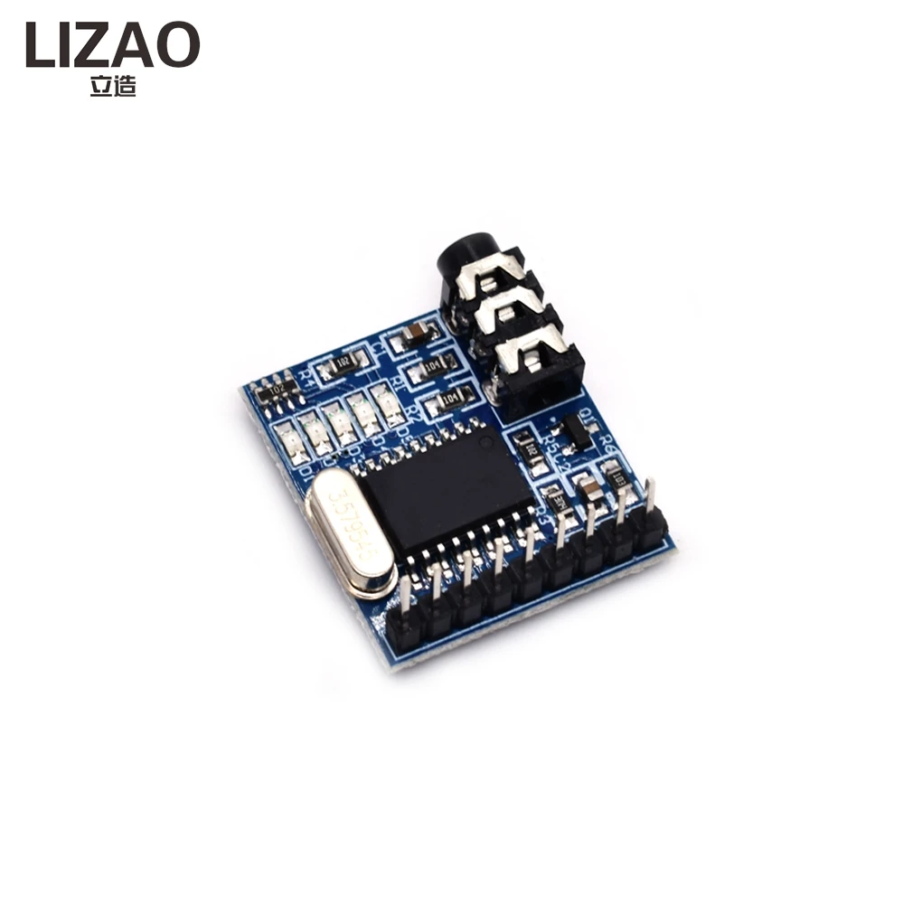 LIZAO MT8870 DTMF Tone Decoder Module Audio Signal Decoding Board LED Indicator Pin Header DIY Electronic Module